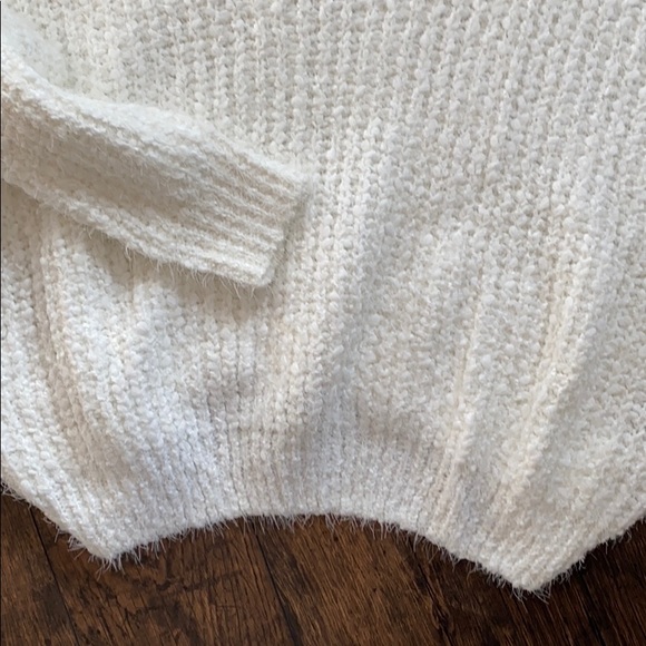 SOLD OUT Oversized Cream Softest Eyelash Pullover Sweater - Picture 7 of 8